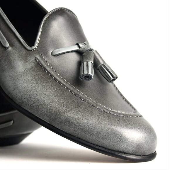 Tassel Loafer by Caballero - BURNISHED GREY NWT new in box main image 5